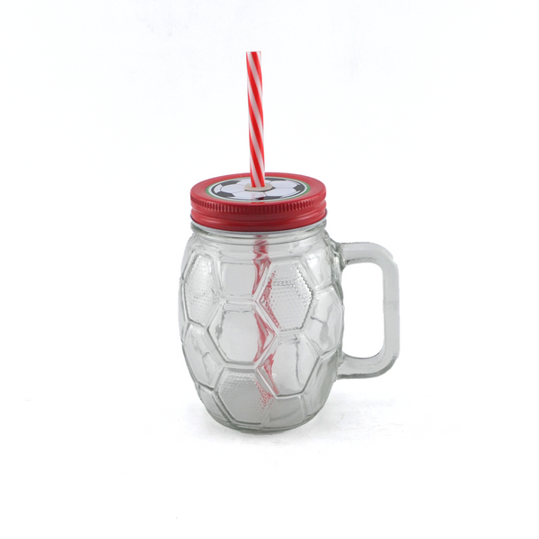 Football Mason Jar Mug 450ml