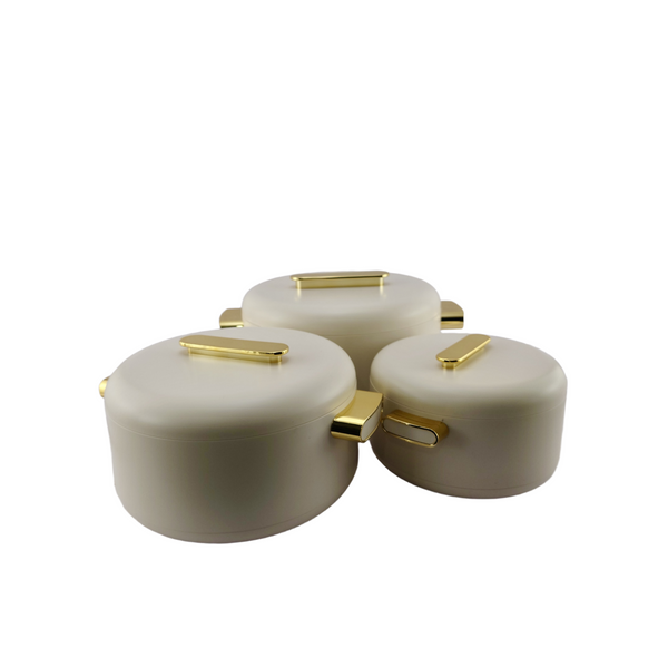 Forever Gold White & Gold Hotpots | Set of 3