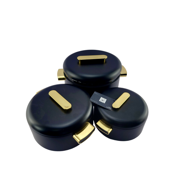 Forever Gold Black & Gold Hotpots | Set of 3