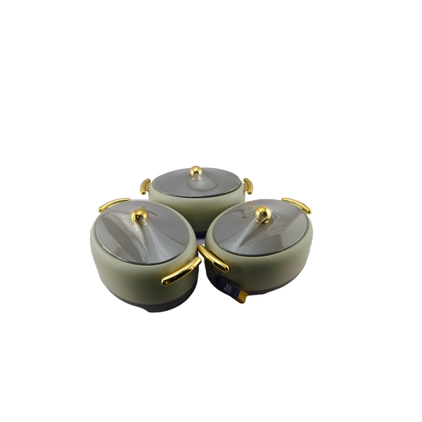 Forever Gold Casserole Grey | Set of 3