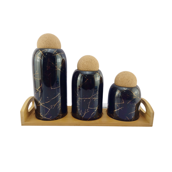 Lotus Spice Jar | Black
