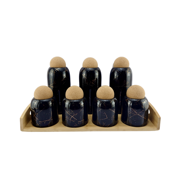Spice Jar Set 7pc | Black (Copy)
