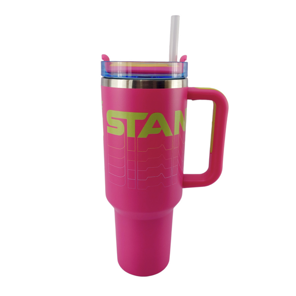 Stanley Travel Mug 40 oz | Pink Print