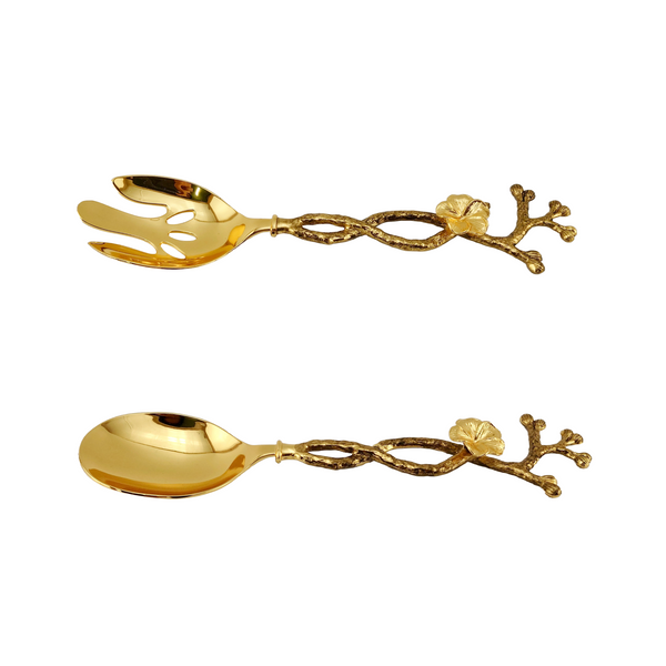 Orchid Fancy Serving Spoons | 2 Piece