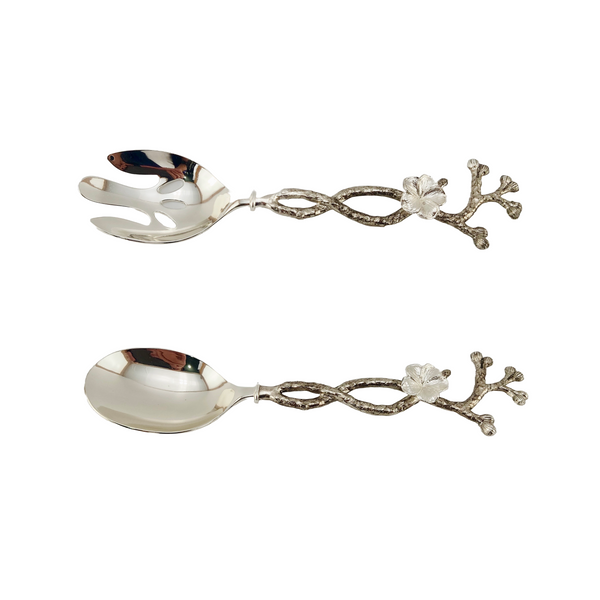Orchid Fancy Serving Spoons | 2 Piece