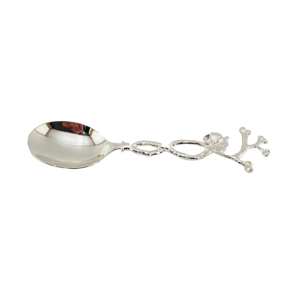 Orchid Fancy Serving Spoon | Silver