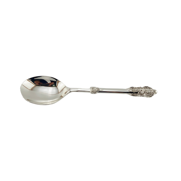 Orchid Fancy Serving Spoon | Silver