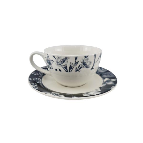 An Evening in Paris Blue Floral Tea Cup Set| 6 Pc