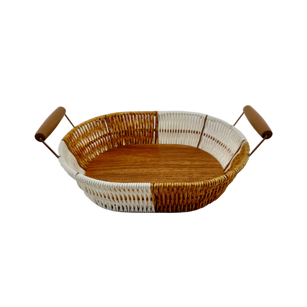 Two-Tone Basket with Handles